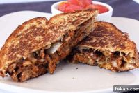 Spicy Double Decker Grilled Cheese with Roasted Tomatoes