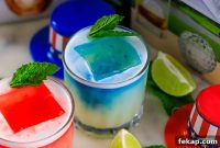 Red White and Blue Tequila Pina Colada Recipe