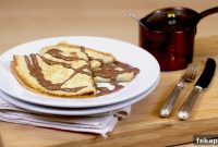 Fluffy Pancakes Drizzled with Chocolate Sauce Recipe
