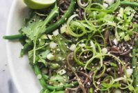 Green Goddess Soba Noodle Salad with Creamy Avocado Dressing
