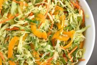 Crunchy Cabbage, Carrot and Bell Pepper Salad
