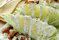 Crisp Iceberg Wedge Salad with Creamy Buttermilk Dressing