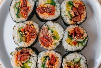 Quick Bulgogi Kimbap: Korean Beef Seaweed Rice Rolls