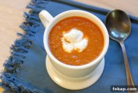 Creamy Roasted Red Pepper Soup Recipe with Indian Spices