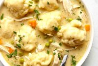 Homemade Chicken and Dumplings Recipe