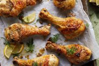 Crispy Baked Lemon-Pepper Chicken Drumsticks