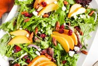 Roasted Pear Salad with Goat Cheese and Walnuts