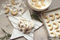 Vanilla Hazelnut Crescent Cookies