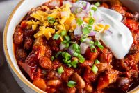Three-Bean Vegetarian Chili Recipe