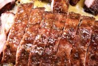 Apricot BBQ Ribs with Sweet Smoky Glaze