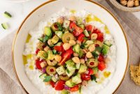 Cottage Cheese Salad Recipe with Cucumber and Cherry Tomatoes