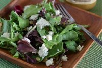 Pumpkin Butter Vinaigrette Salad with Pepitas and Blue Cheese