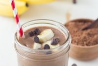 Creamy Chocolate Banana Smoothie with Silk Cashewmilk