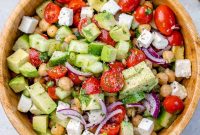 Chickpea and Feta Salad with Lemon Vinaigrette