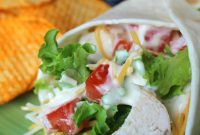 Chicken Ranch Wrap Recipe with Crispy Chicken and Avocado