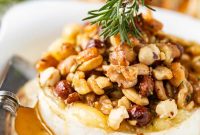 Baked Brie with Rosemary Honey and Mixed Nuts Recipe