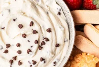 Creamy Ricotta Cannoli Dip with Chocolate Chips