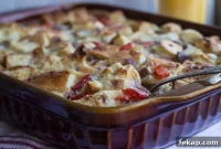 Savory Sausage, Red Pepper and Onion Breakfast Casserole