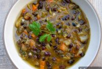 Creamy Black Bean and Roasted Pumpkin Soup Recipe