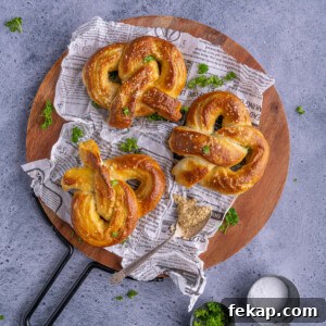Homemade Giant German Soft Pretzels