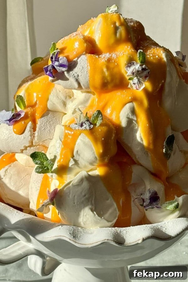 lemon meringues tower.