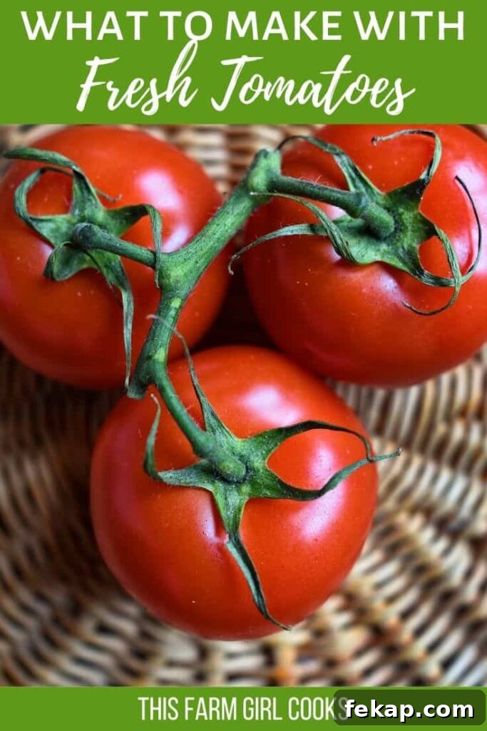 What to make with extra tomatoes.