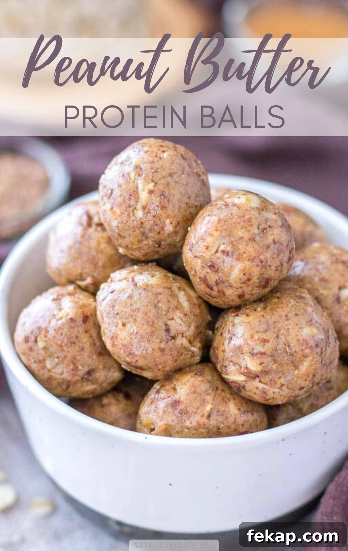 Peanut Butter Protein Balls PIN