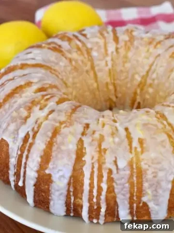 Lemon ricotta bundt cake.