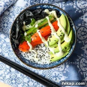A bowl of food with avocado