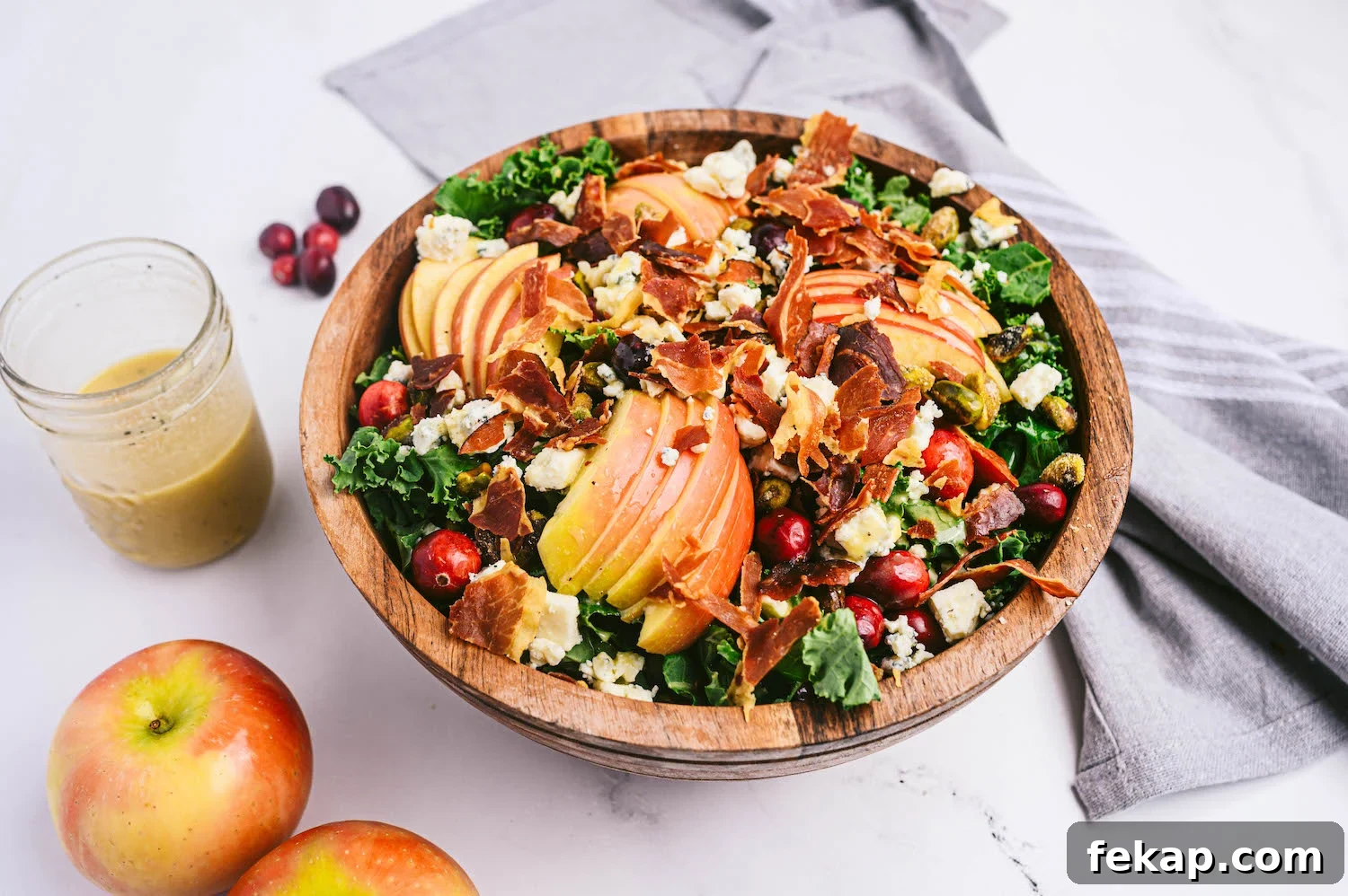 Apple, Cranberry, and Kale Salad
