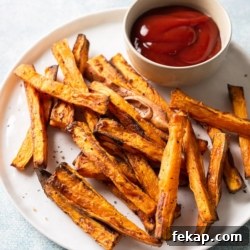 Crispy Air Fryer Sweet Potato Fries 2 Air Fryer Sweet Potato Fries Recipe @BestRecipeBox