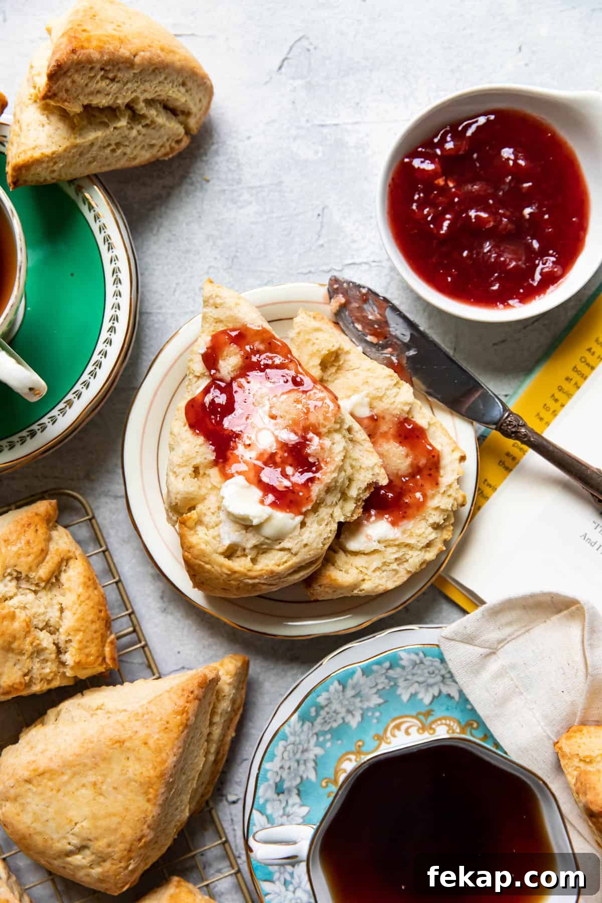 Preparing scone dough