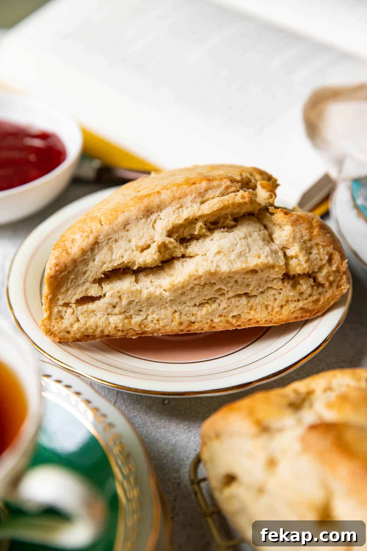 Scones on a baking sheet