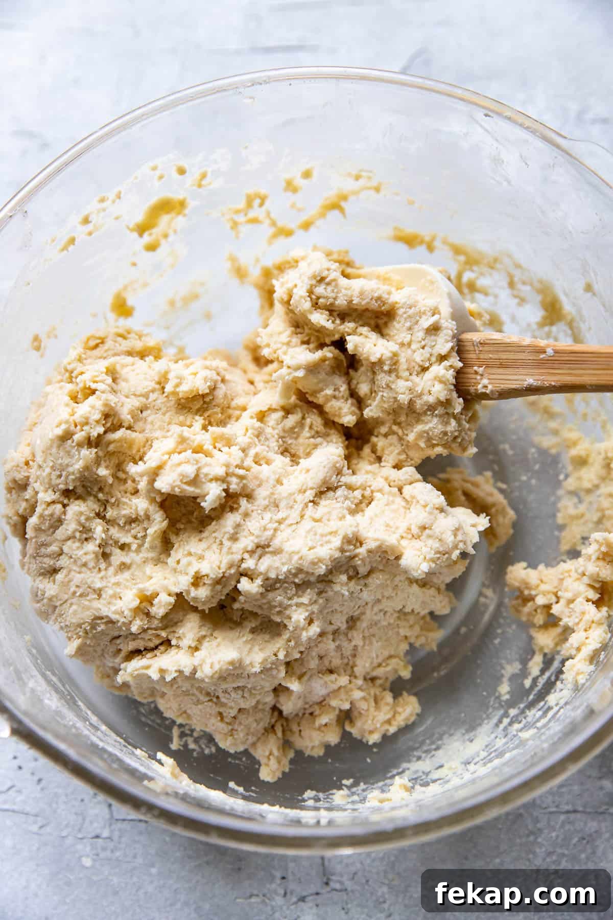 Mixing scone dough