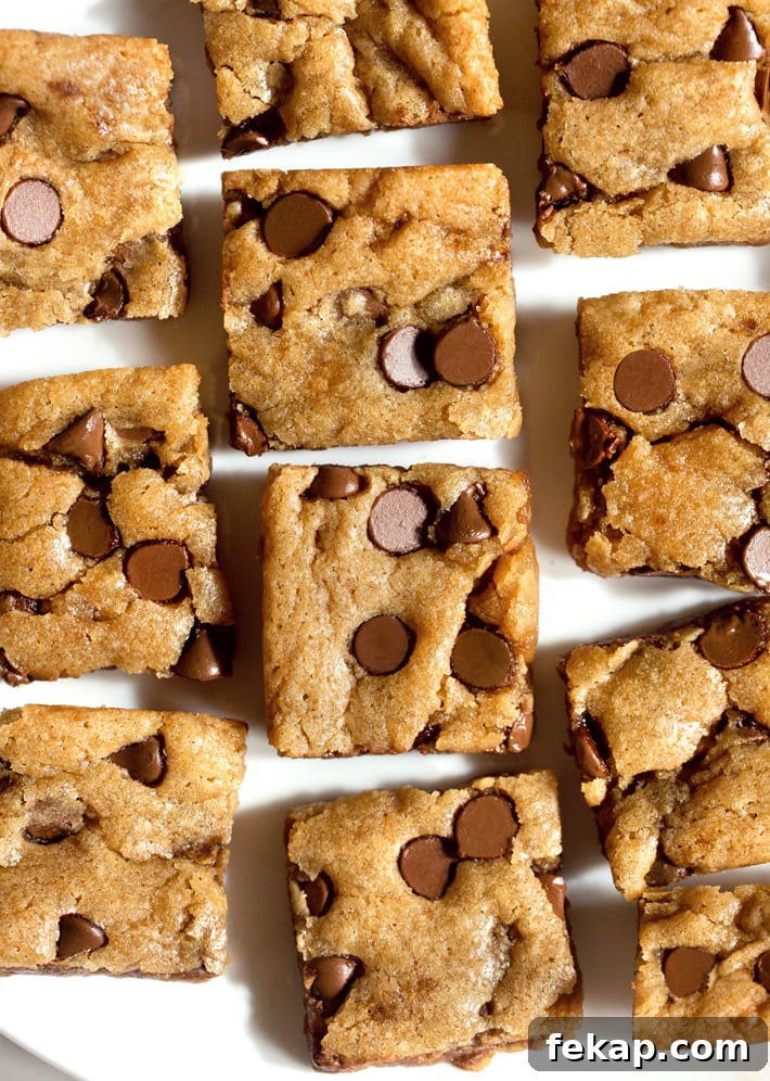 Easy Blondie Vegan Cookie Bars