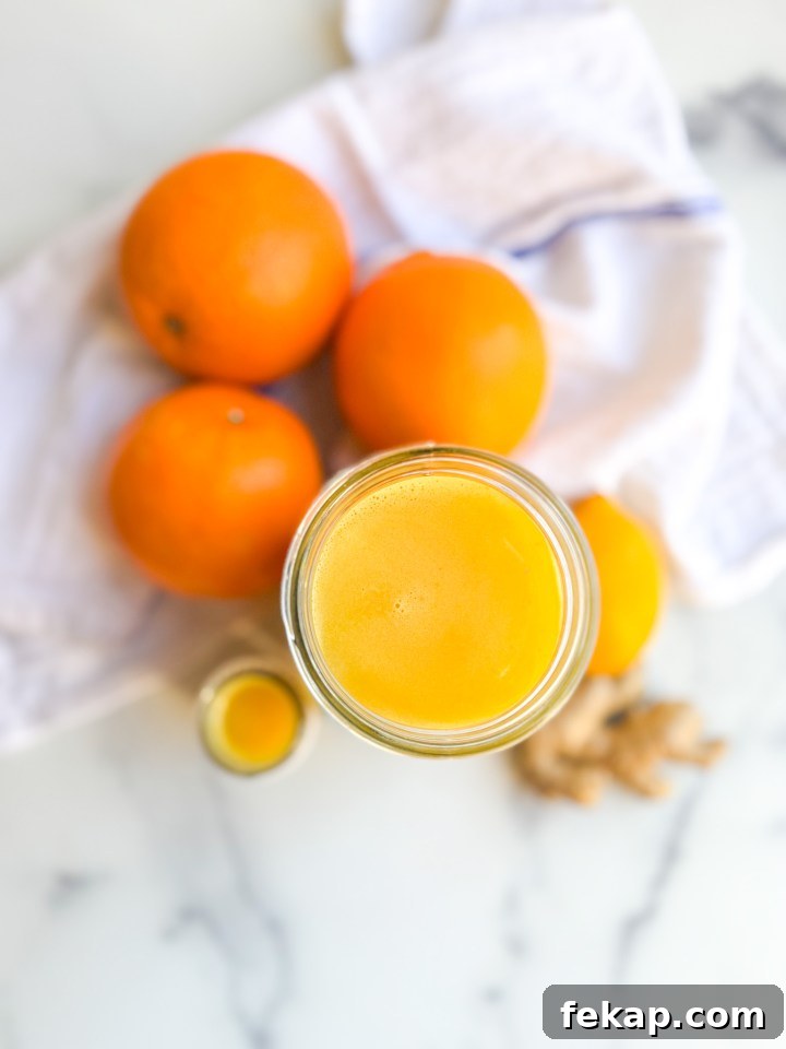 DIY Ginger Immunity Shots for Cold and Flu Defense 3 Ingredients for ginger shots: oranges, lemons, ginger, turmeric