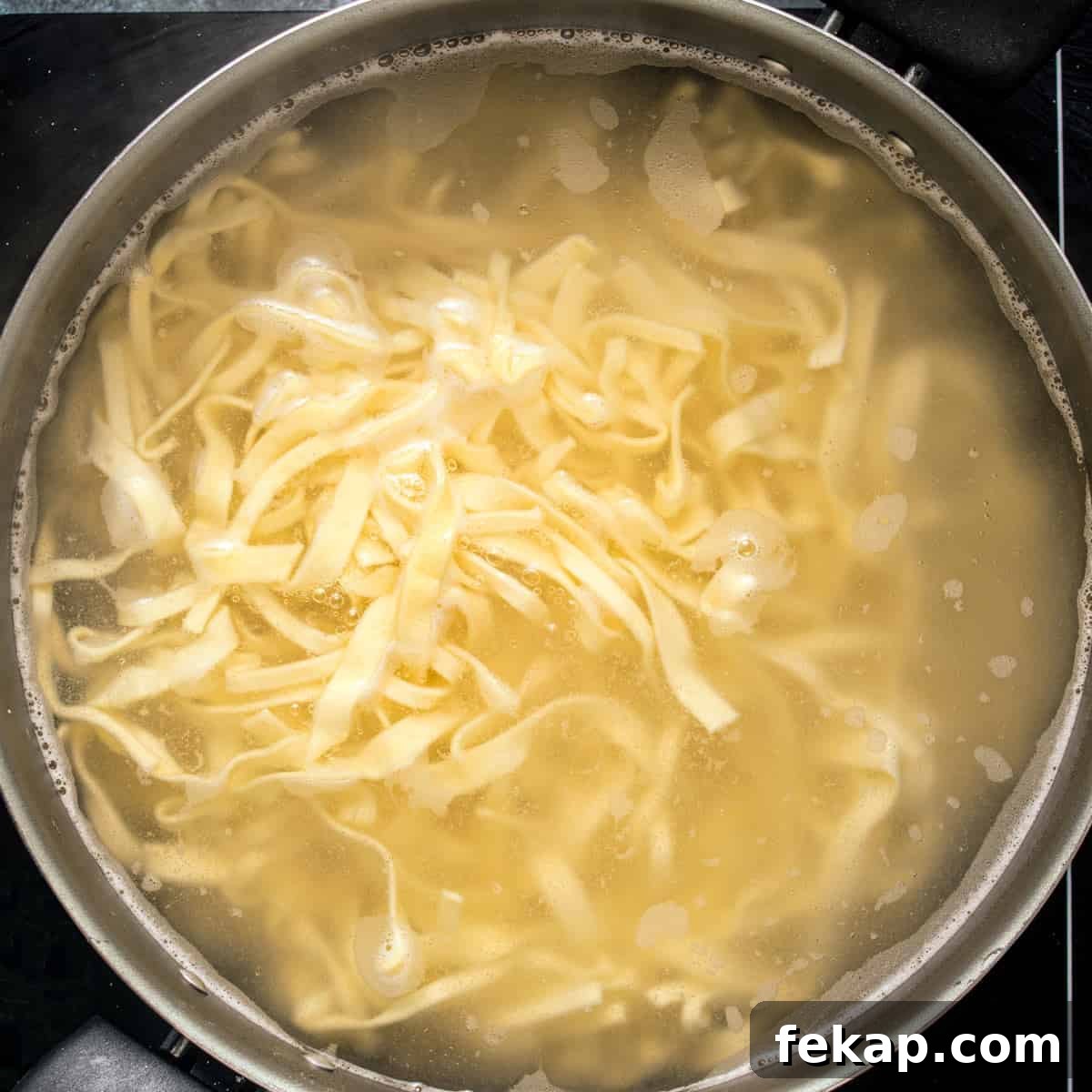 Classic Haluski: Fried Cabbage and Noodles with Bacon 7 Cooking noodles for fried cabbage and noodles recipe.