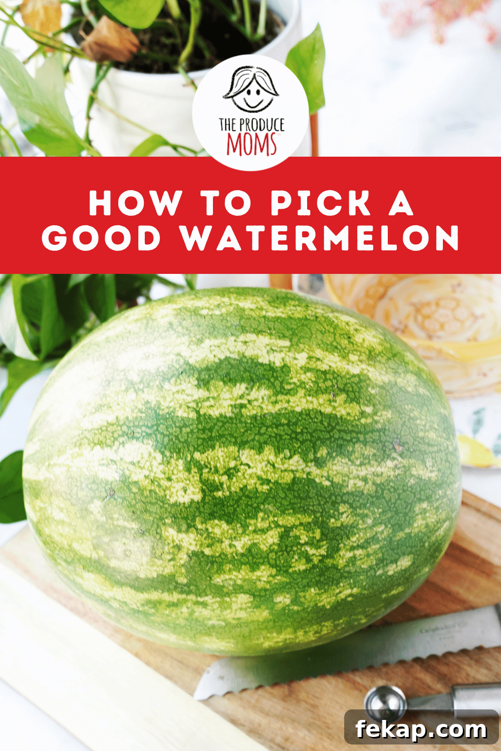 Pinterest Pin How to Pick a Good Watermelon