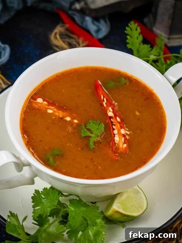 Pumpkin curry soup image.