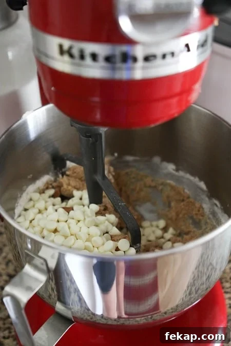 Image of Biscoff Crunch Cookie Batter with White Chocolate Chips