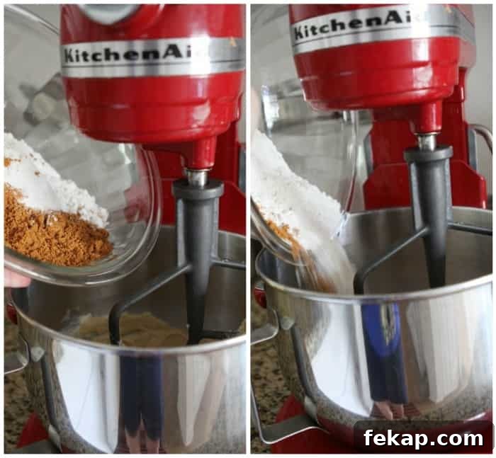 Image of Ground Biscoff Cookies and Flour Mixture
