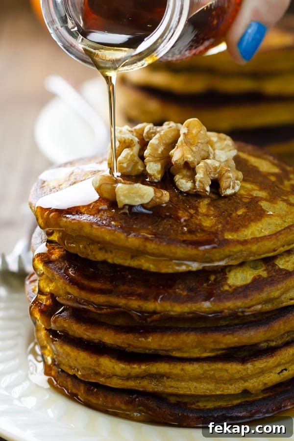 Pumpkin Quinoa Flour Pancakes Recipe