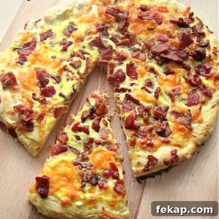 pizza loaded with bacon and cheese.
