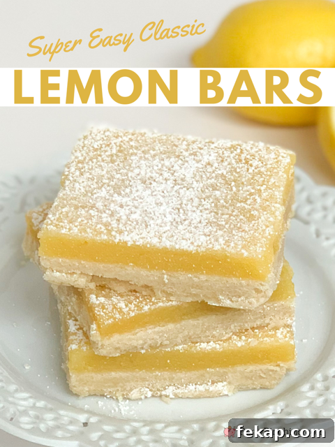 Easy classic Lemon Bars, best easy lemon bar recipe, shortbread crust lemon bars, best ever lemon bars recipe, foolproof lemon bars, classic real lemon bars, easy summer dessert, best potluck picnic dessert