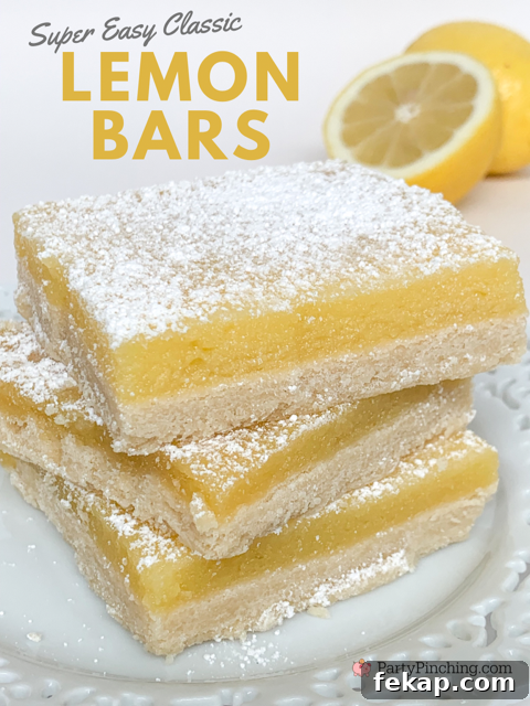 Close up of lemon bars with a shortbread crust and lemon filling