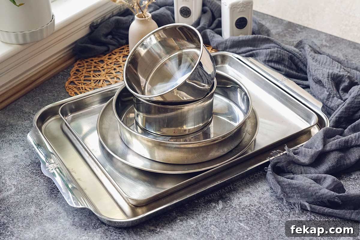 Stainless steel sheets and pans