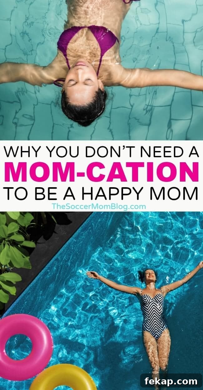 The experts say that we moms need a mom-cation to improve our mental health, but I have one question for those experts...