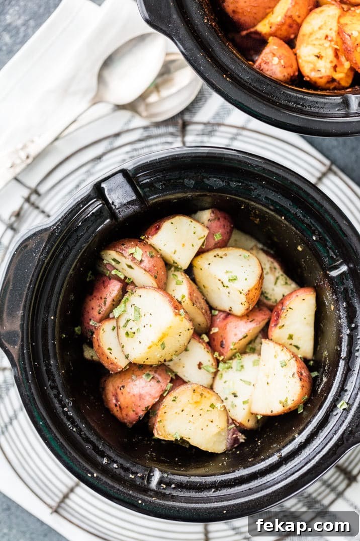 15 Flavorful Side Dishes to Elevate Any Meal 11 garlic-ranch-slow-cooker-potatoes-2-of-10