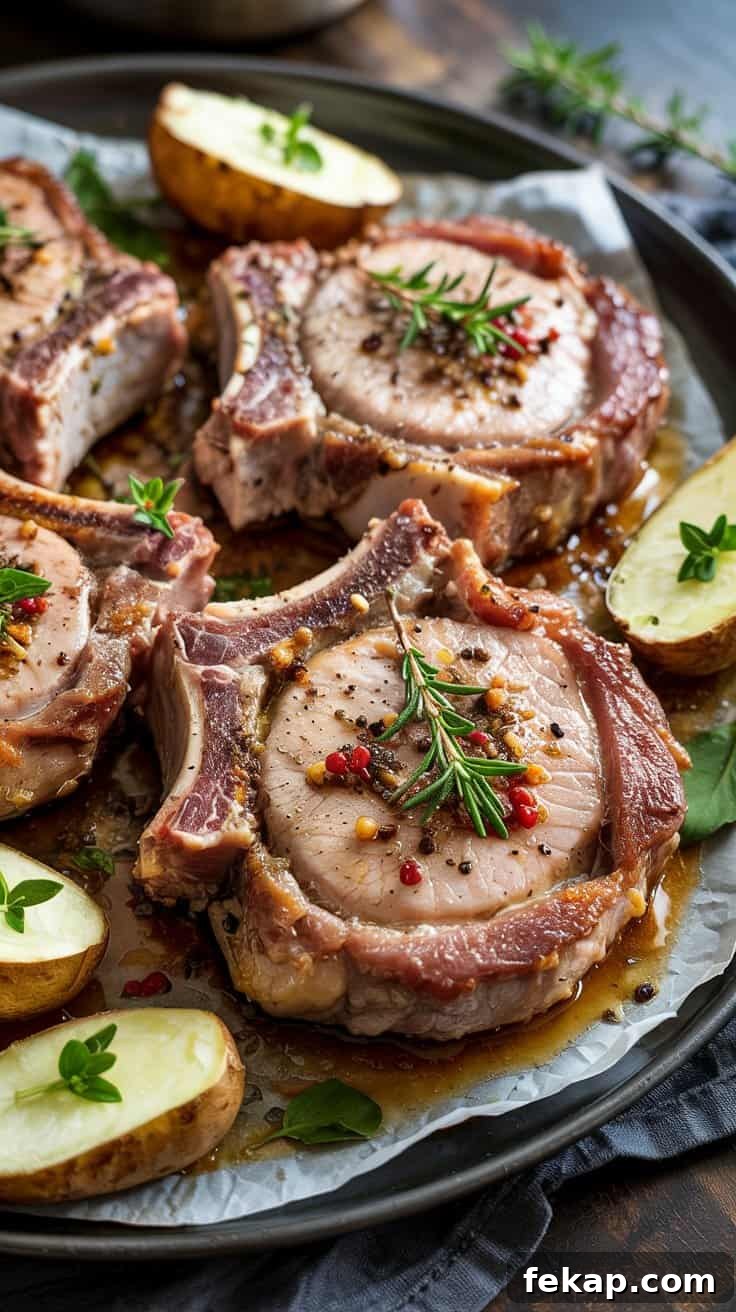 Garlic Butter Baked Pork Chops