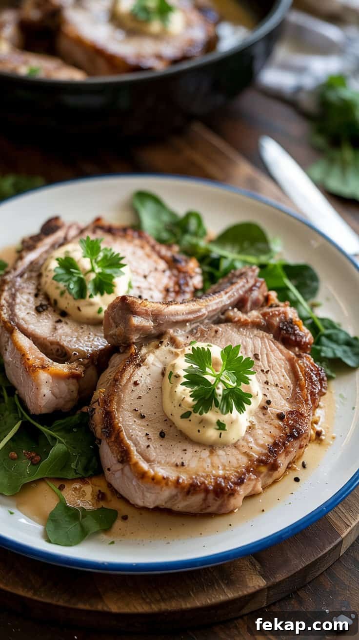 Pork Chops with Dijon Cream Sauce